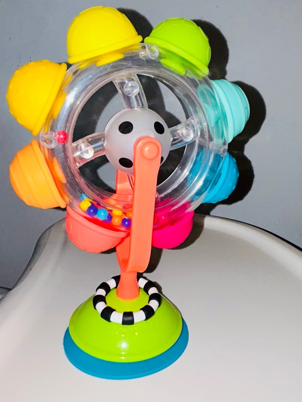 Colorful Suction Cup Rattle Toy - Multicolor